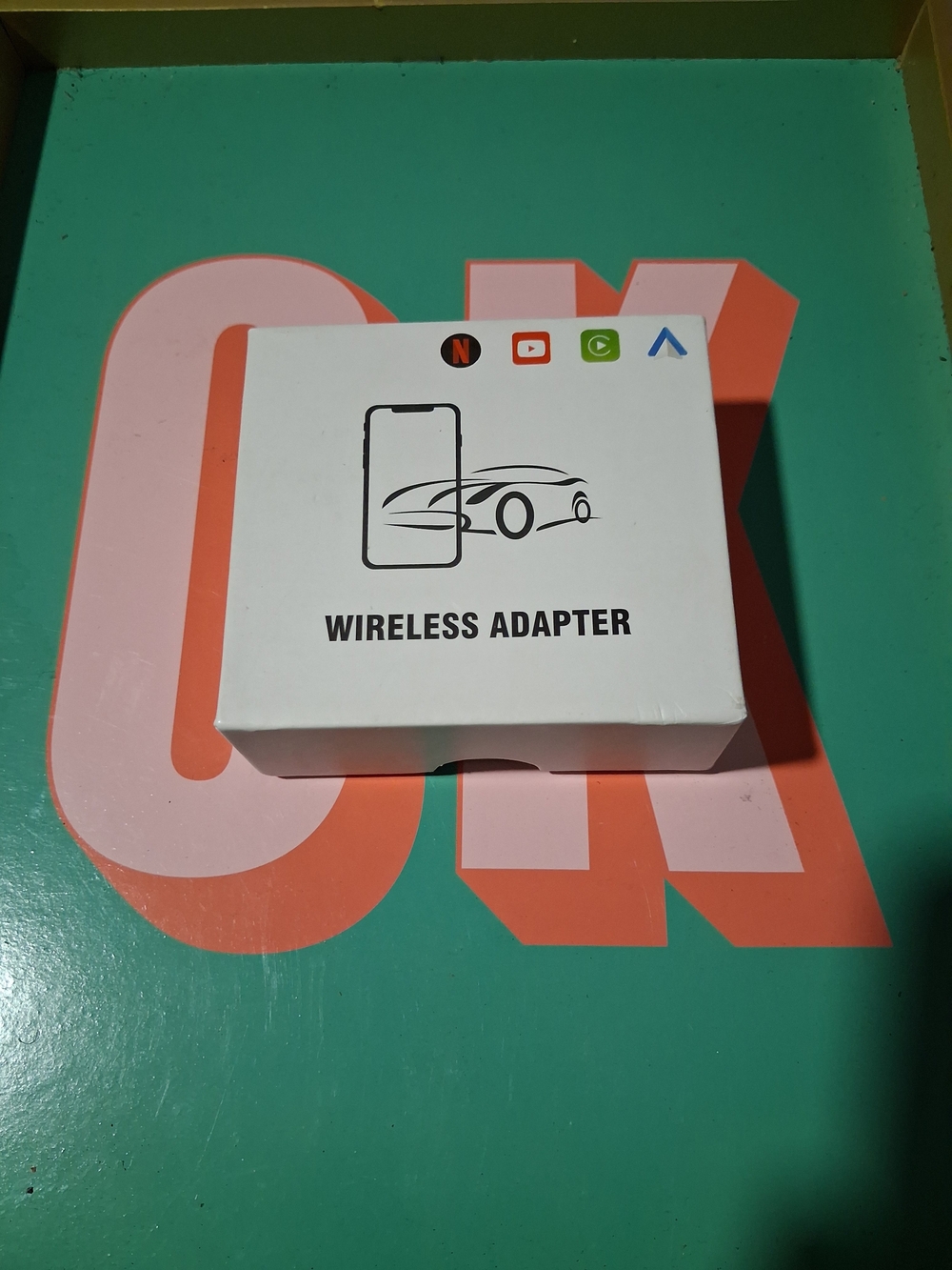 Wireless Adapter for Car Display - White